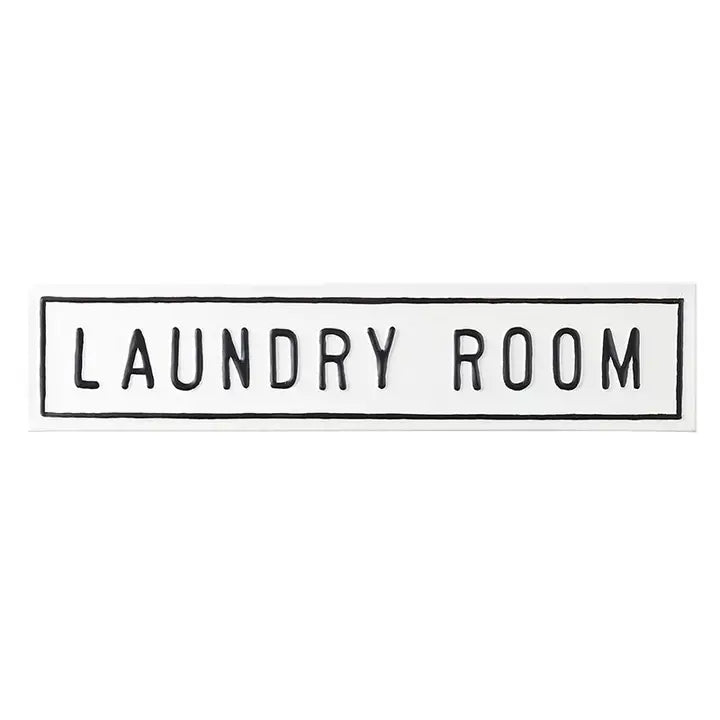 LAUNDRY ROOM METAL WALL SIGN
