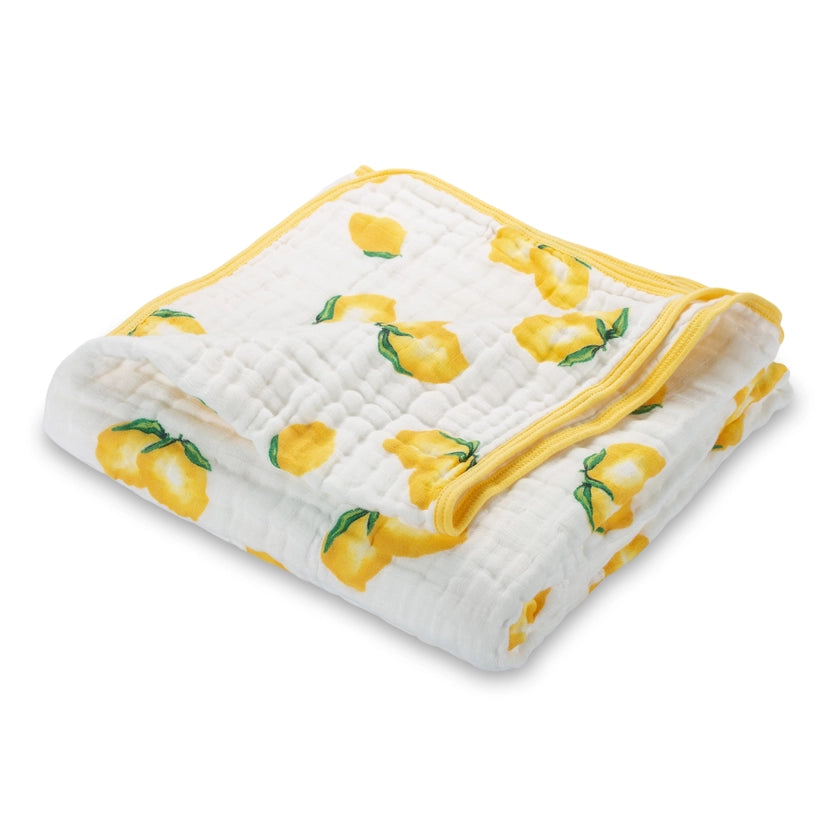 MAIN SQUEEZE LEMON MUSLIN BLANKET