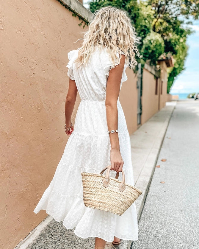 SMALL FRENCH BASKET TOTE WITH LIGHT LEATHER