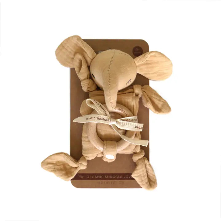 ELEPHANT ORGANIC SNUGGLE LOVEY BLANKET