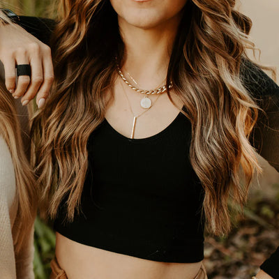 LOVE YOU MORE PIN DROP NECKLACE