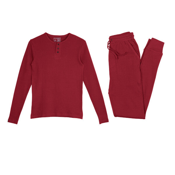 ORGANIC CRIMSON THERMAL MEN'S SET