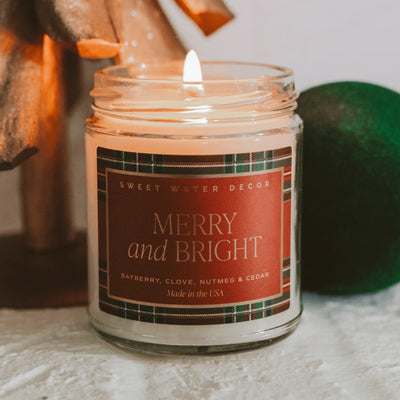 MERRY and BRIGHT SOY CANDLE - 9OZ
