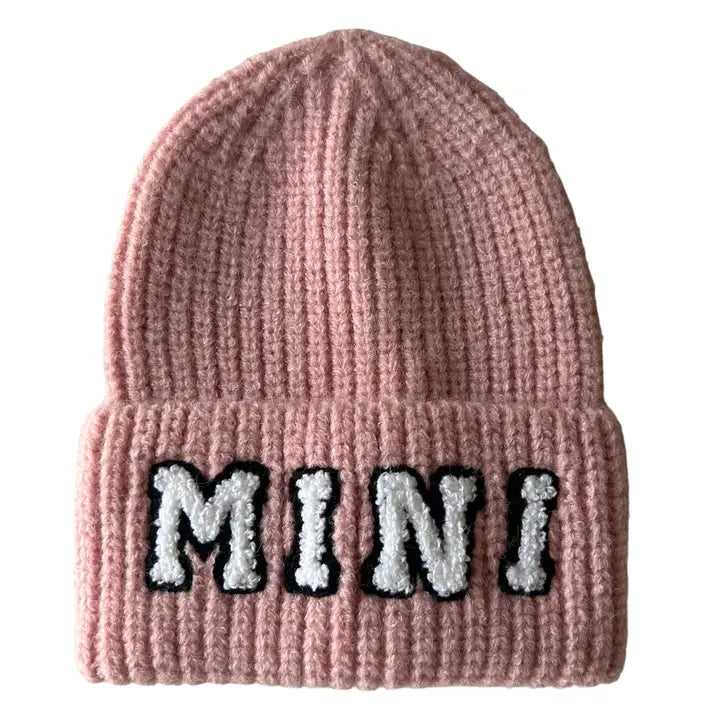 PINK MINI KNIT HAT 0-12 MONTHS