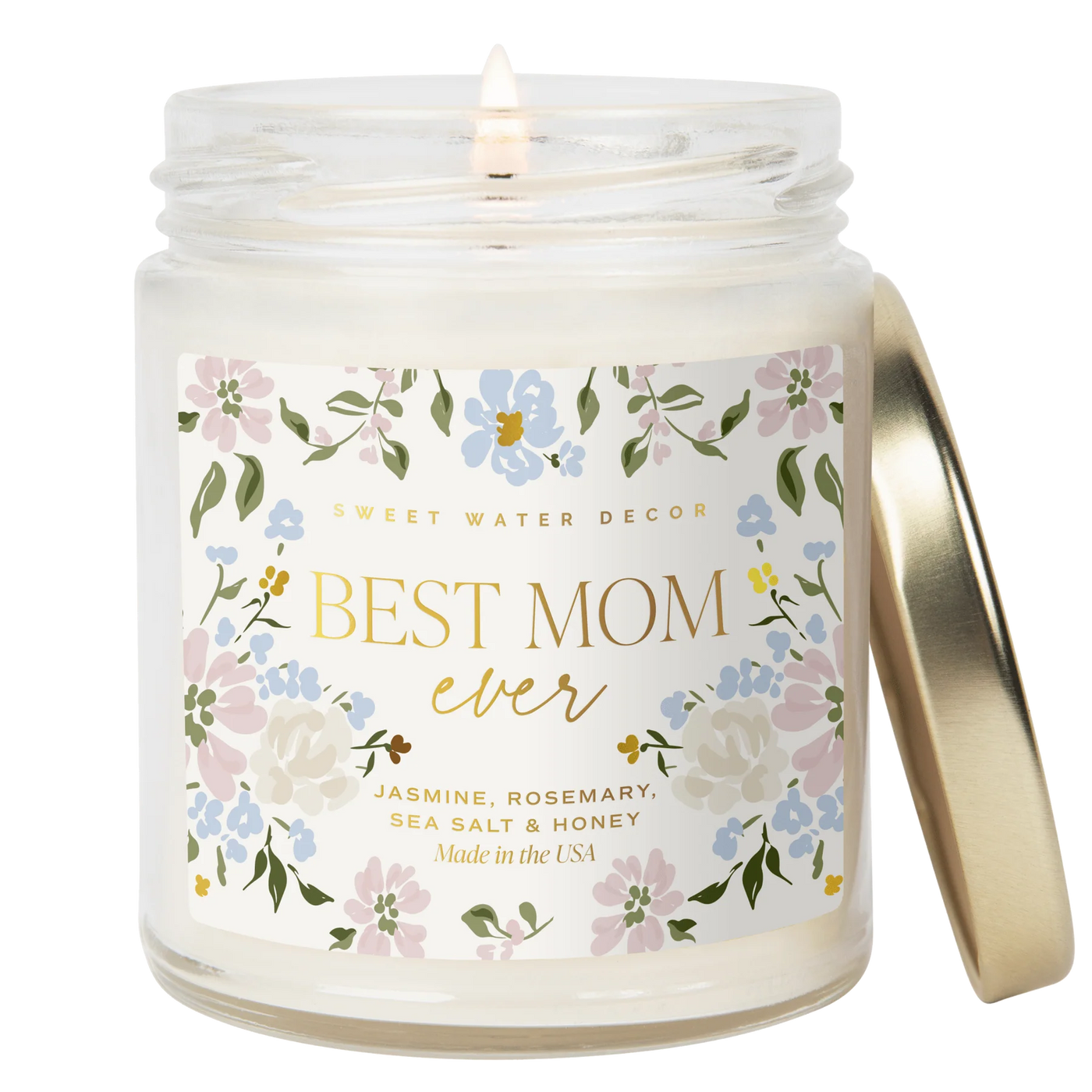 BEST MOM EVER PATTERN CANDLE - 9 OZ