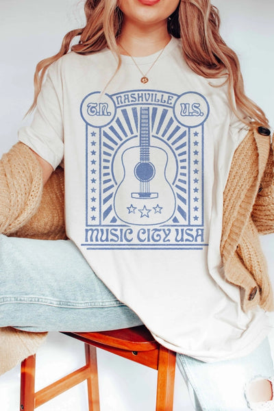 NASHVILLE TENNESSEE VARSITY BRAND GRAPHIC TEE