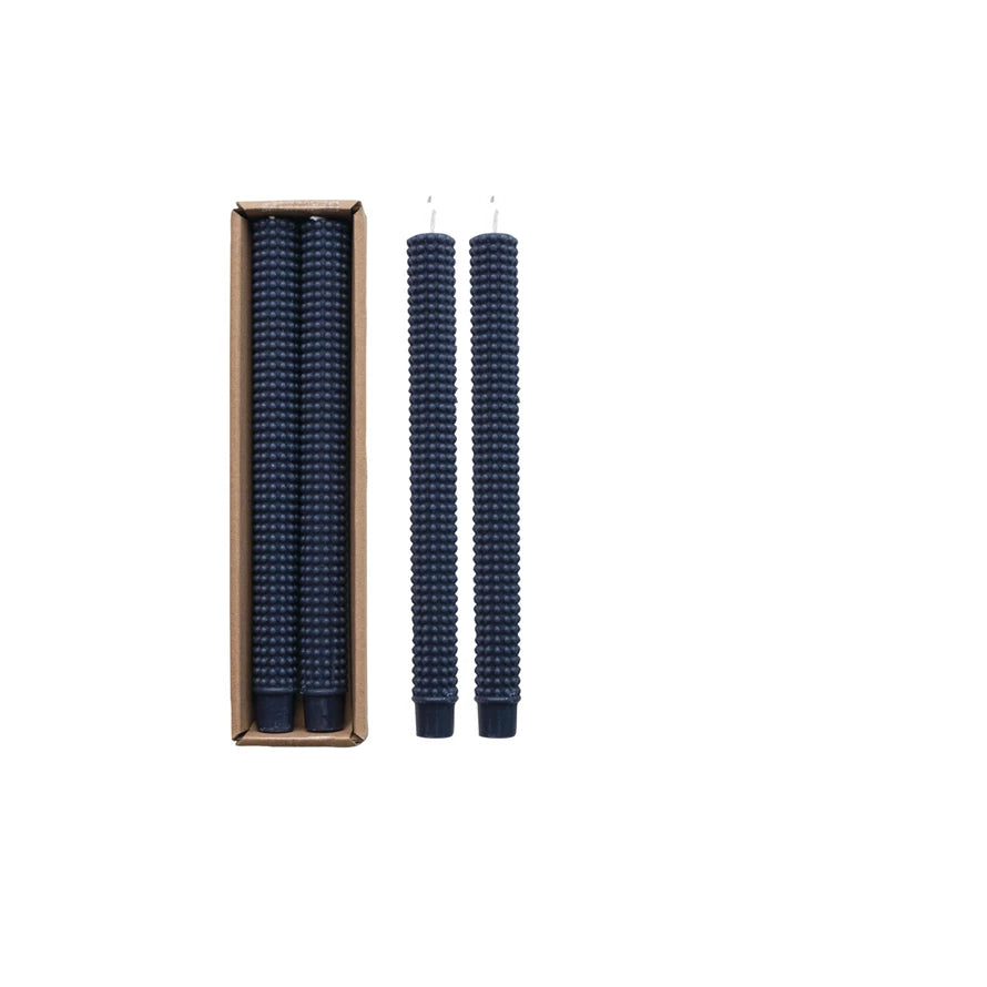 NAVY TAPER CANDLE