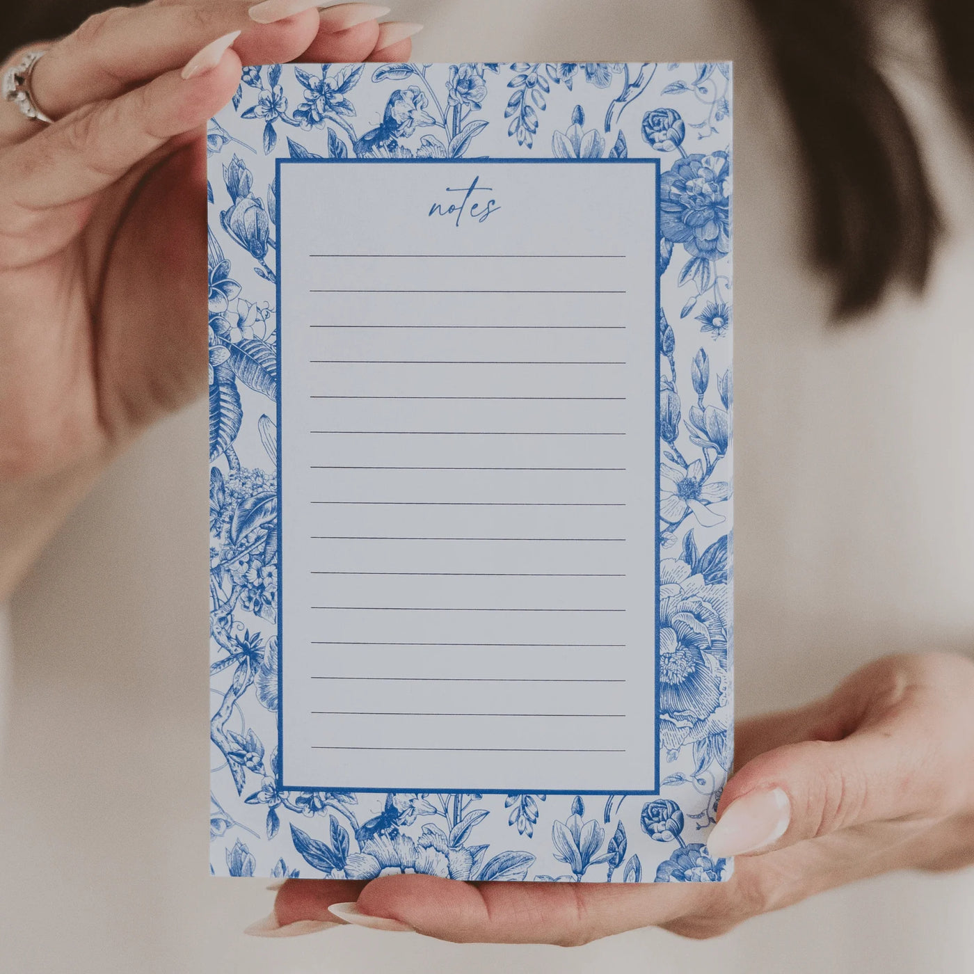 STRIPED BLUE NOTEPAD