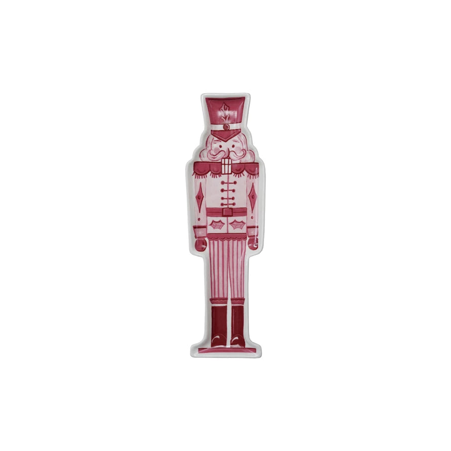 STONEWARE NUTCRACKER SHAPED PLATE