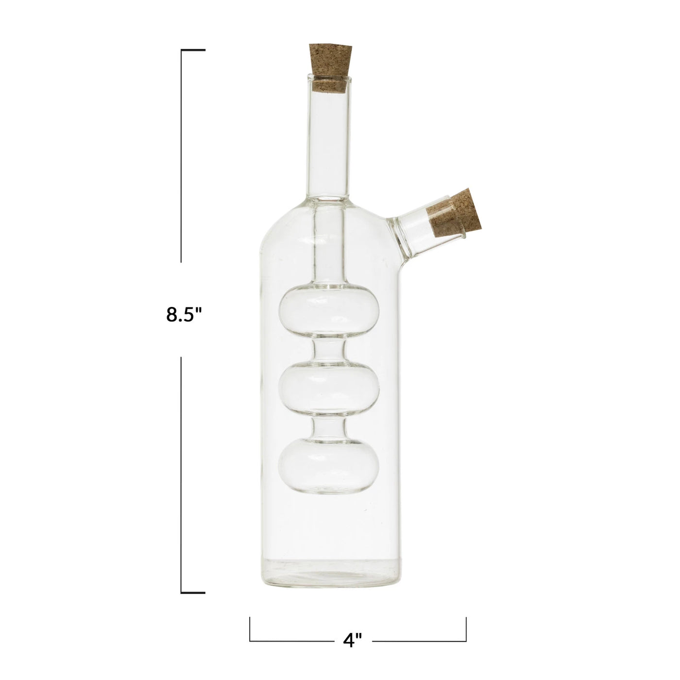 GLASS OIL AND VINEGAR CRUET
