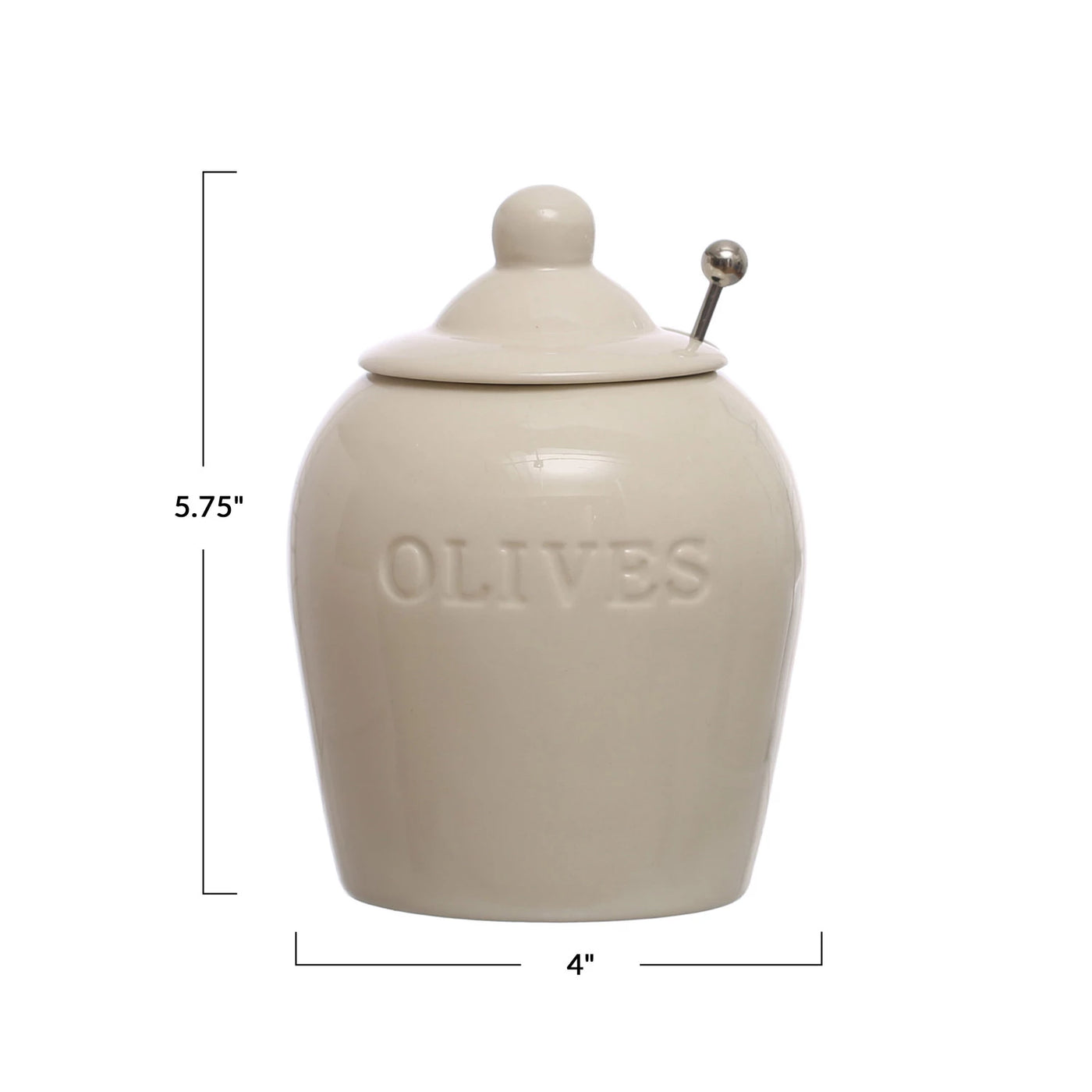 OLIVE STONEWARE JAR SET