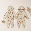 ORGANIC PUMPKIN SPICE HOODED ROMPER