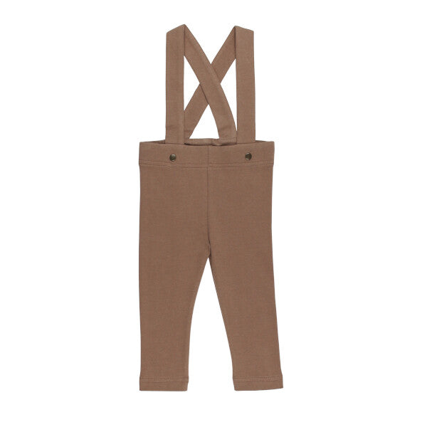 ORGANIC LATTE SUSPENDER PANTS
