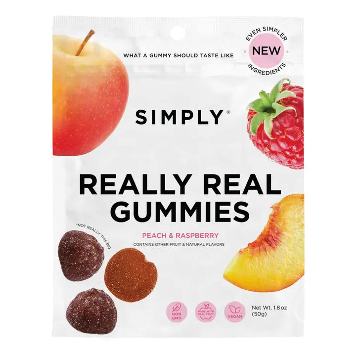 PEACH RASPBERRY REALLY REAL GUMMIES