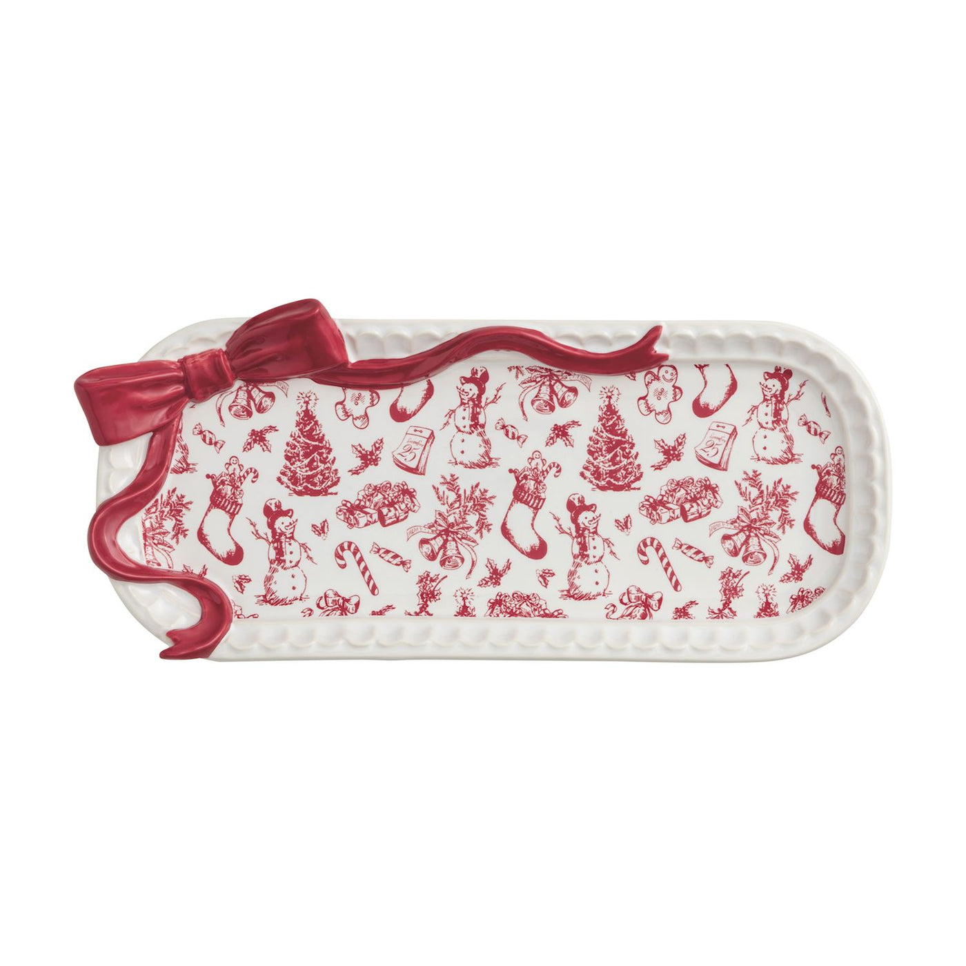 BOW TOILE EVERYTHING PLATE