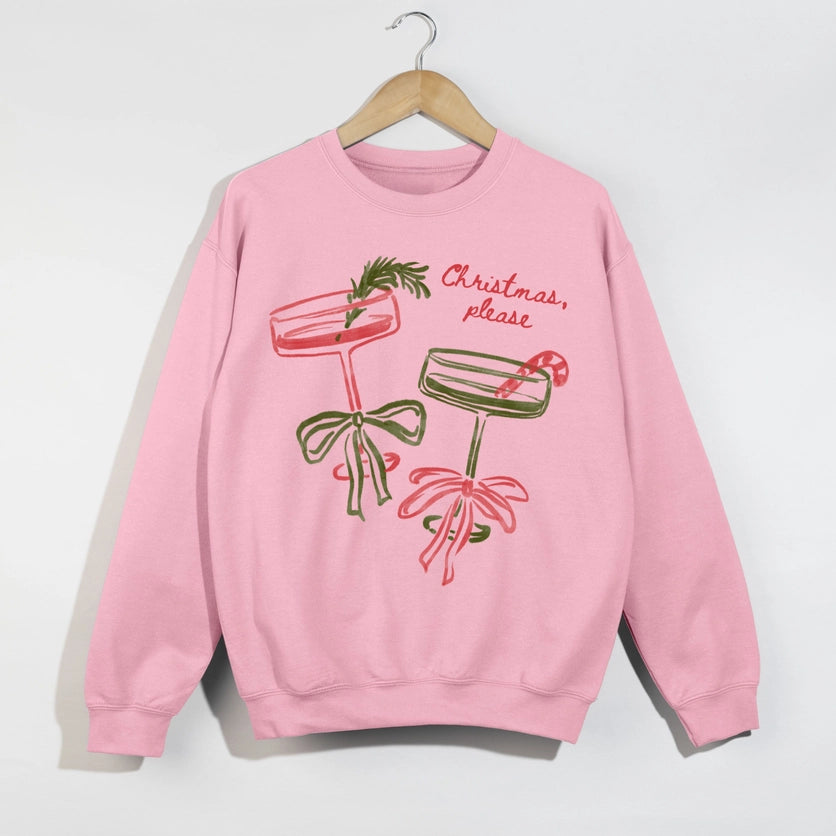 CHRISTMAS, PLEASE CREWNECK SWEATSHIRT