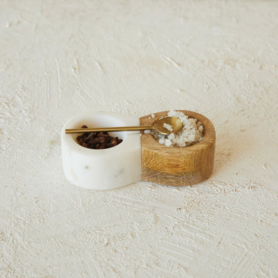 MARBLE PINCH POT - BLACK