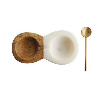 MARBLE PINCH POT - BLACK