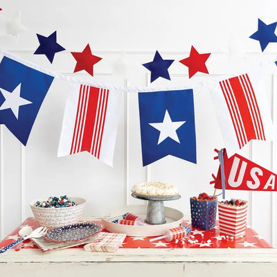 PUFFY STAR FELT BANNER