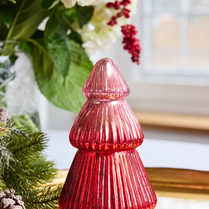 TREE CANDLE 5" RED MERCURY