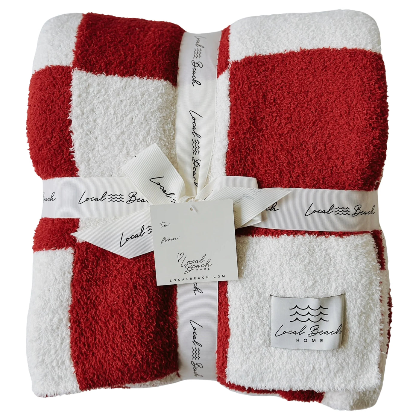RED CHECKER COZY LUXE HOME BLANKET