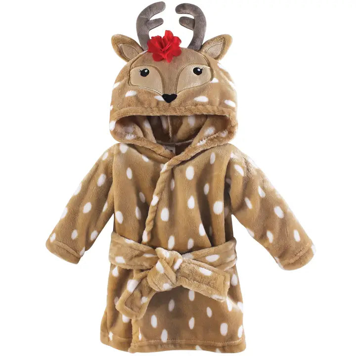 GIRLY BABY REINDEER BATHROBE