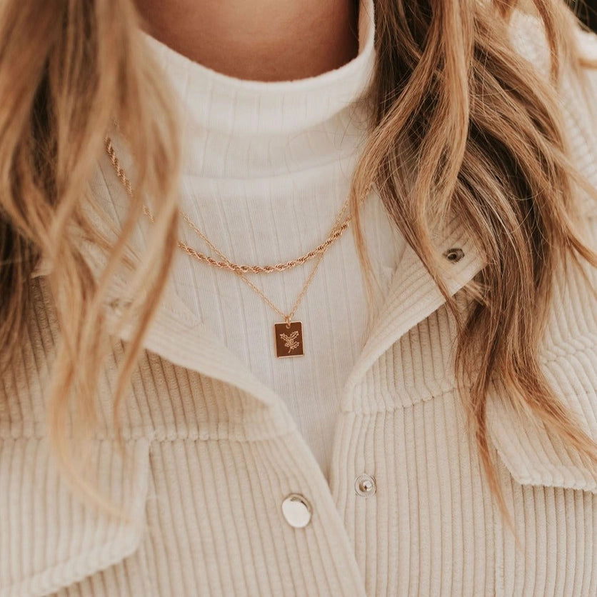 NAOMI GOLD ROPE NECKLACE