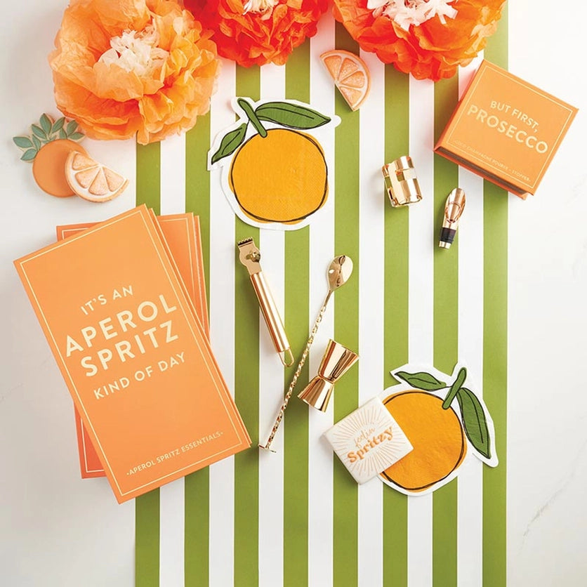 GREEN STRIPE TABLE RUNNER