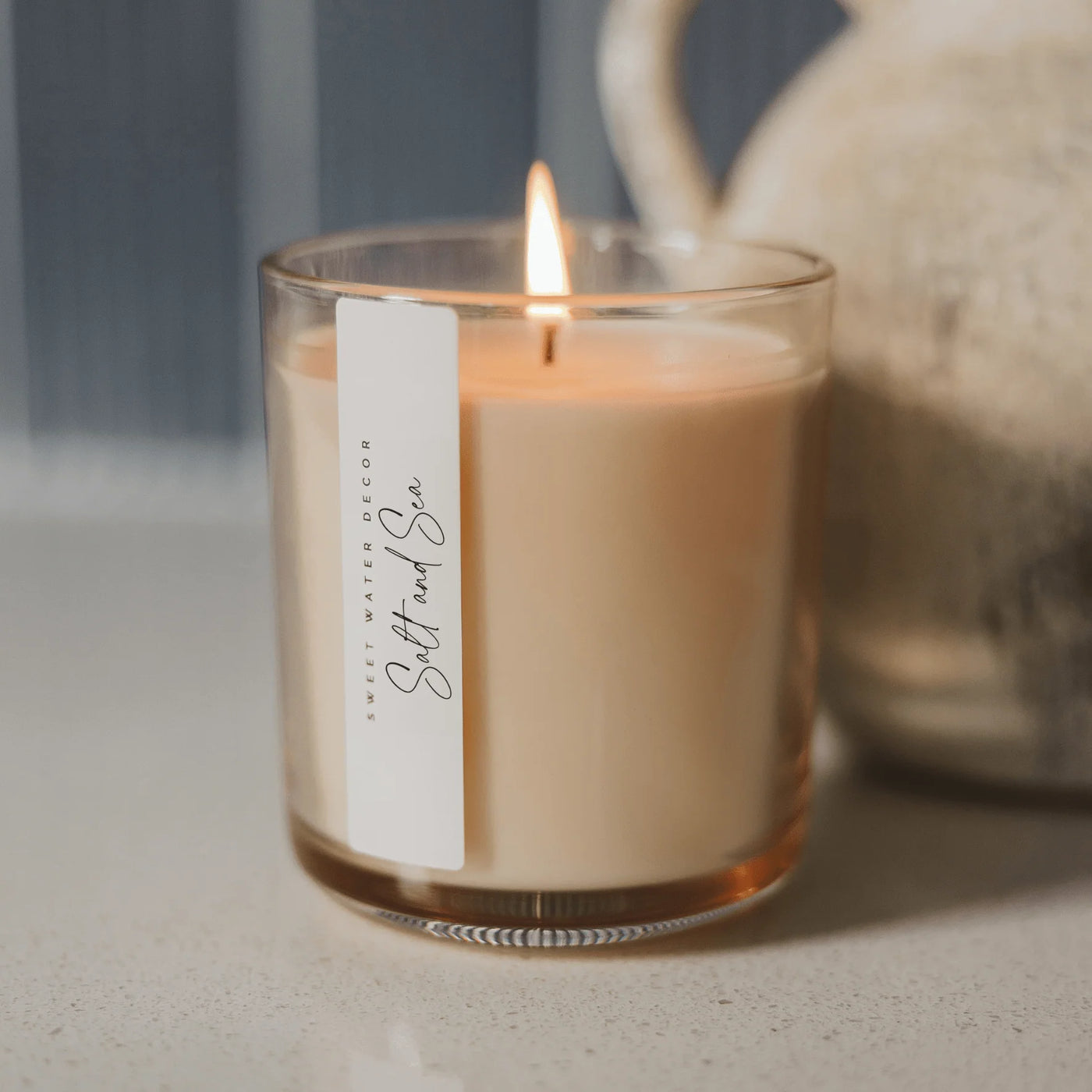 SALT AND SEA TINTED GLASS - 12 OZ CANDLE