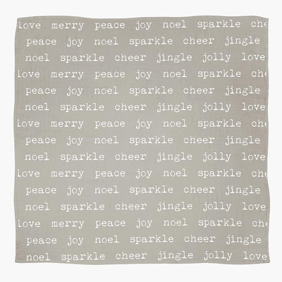 HOLIDAY CHEER SWADDLE + SANTA RATTLE