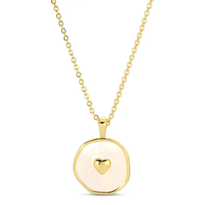 SHELL TINY HEART NECKLACE