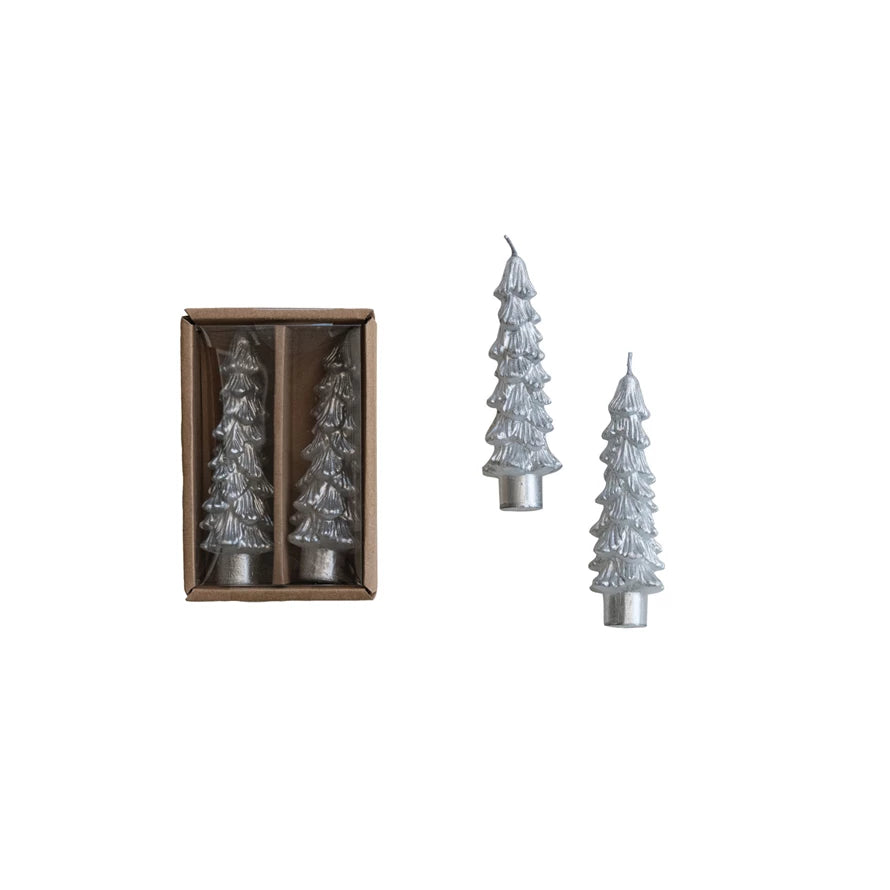 SLIVER SMALL TREE SHAPED TAPER CANDLES