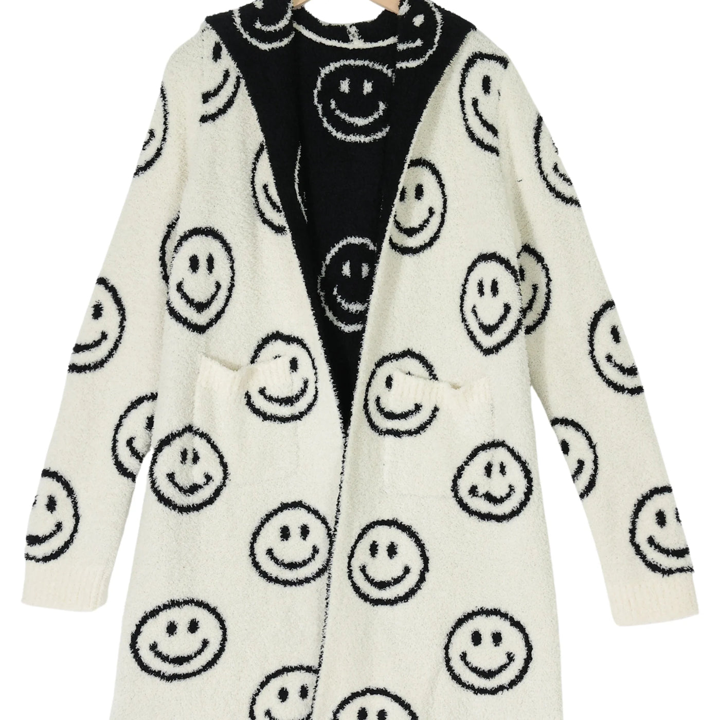 BLUE SMILEY LUXE HOME BLANKET