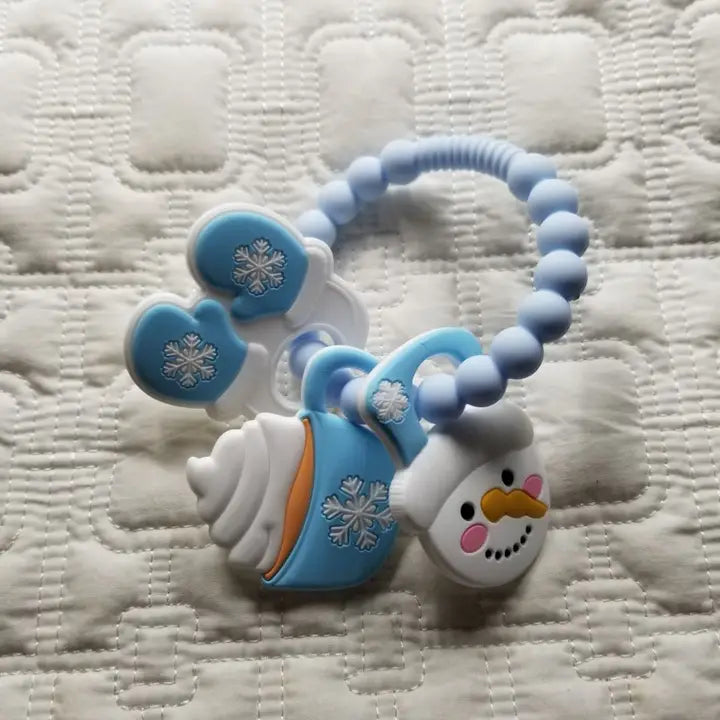 SNOWMAN TEETHER RING