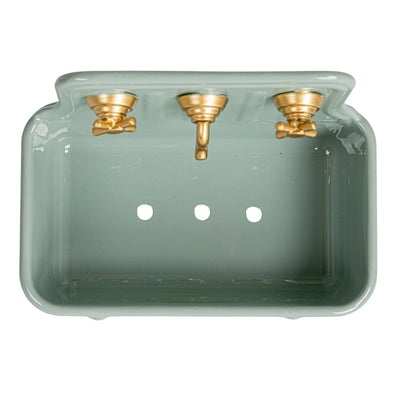 BLUE METAL SINK SOAP DISH
