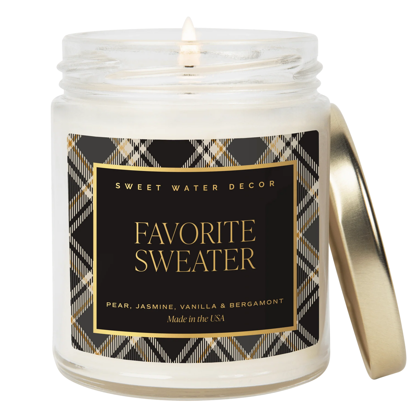 FAVORITE SWEATER PATTERN CANDLE - 9 OZ