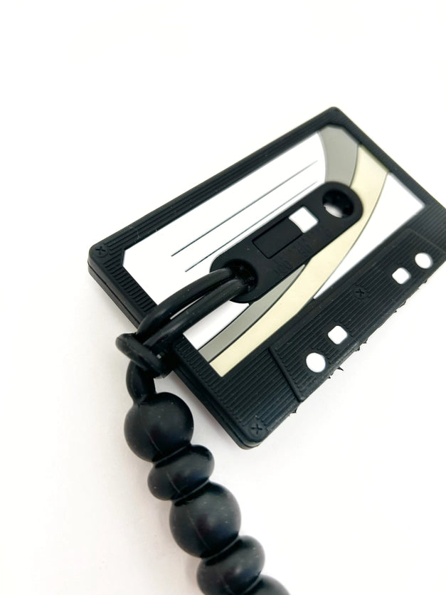 CASSETTE TAPE TEETHER WITH CLIP TEETHER