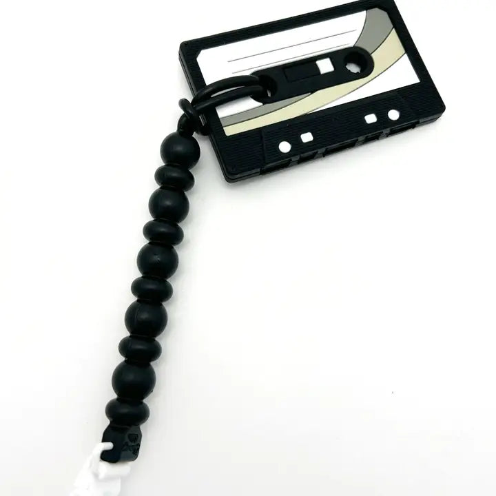 CASSETTE TAPE TEETHER WITH CLIP TEETHER