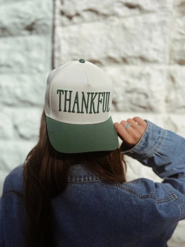 THANKFUL EMBROIDERED HAT