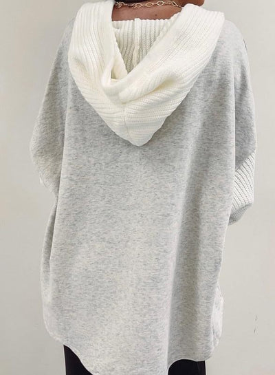 HOODED SWEATSHIRT JACKET