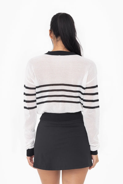 RETRO STRIPE PULLOVER KNIT SWEATER