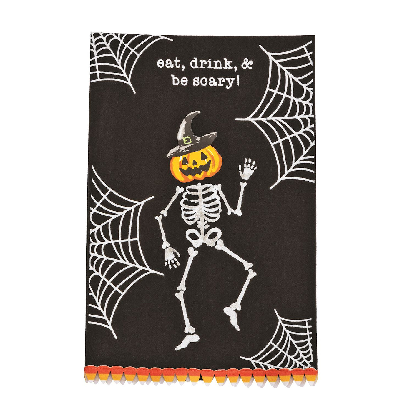 SKELETON HALLOW PRINTED TOWEL