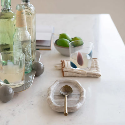 MARBLE ORGANIC SHAPED TRAY