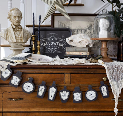HALLOWEEN BAMBOO REUSABLE TRAY