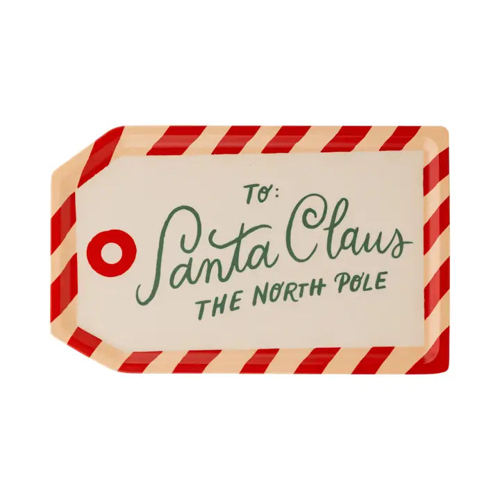 TO SANTA TAG BAMBOO TRAY