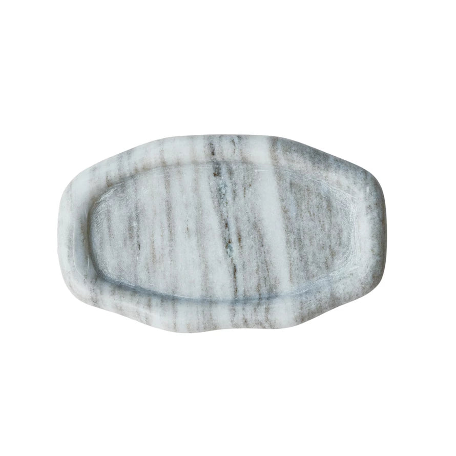 MARBLE ORGANIC SHAPED TRAY