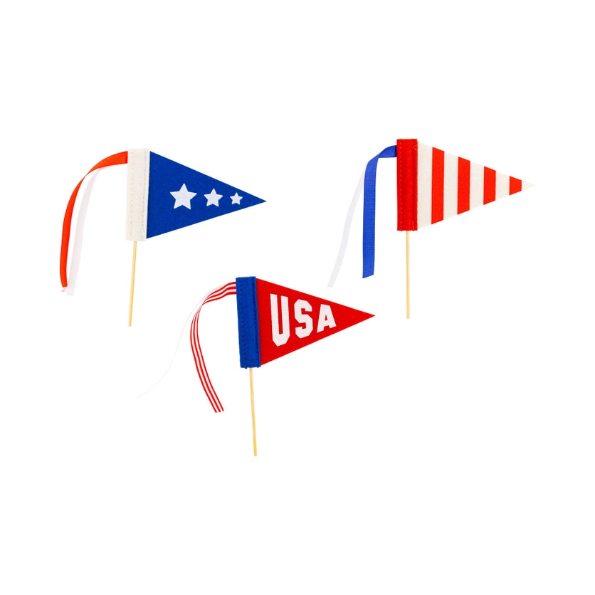 USA MINI FELT PENNANT SET