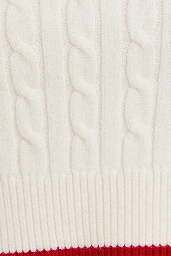 CABLE SWEATER VEST