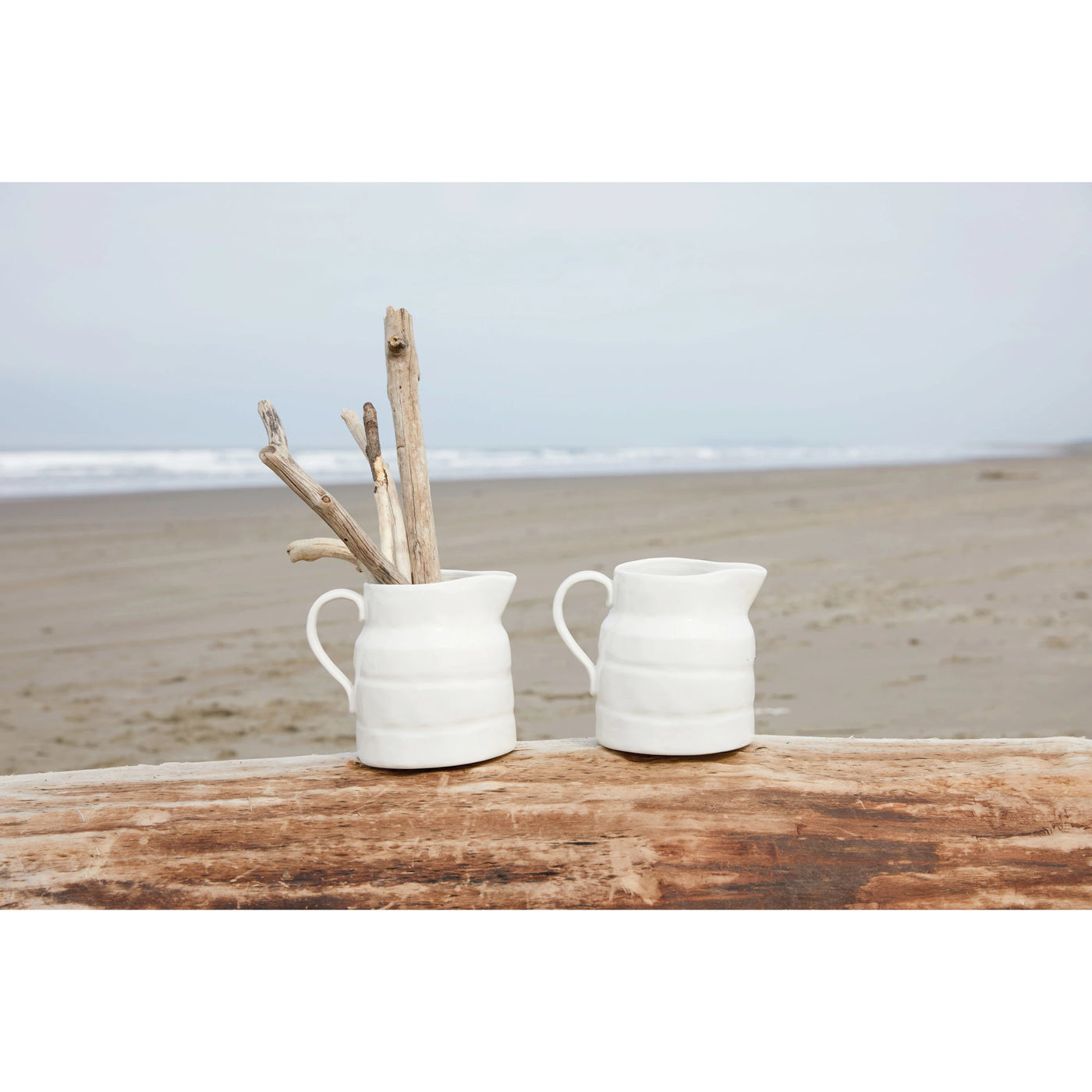 LARGE STONEWARE VINTAGE REPRODUCTION PITCHER