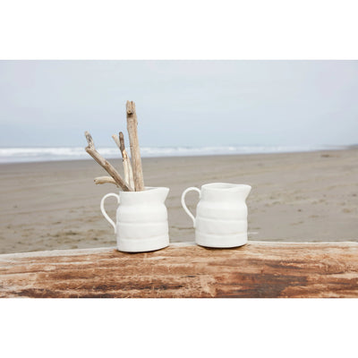 LARGE STONEWARE VINTAGE REPRODUCTION PITCHER